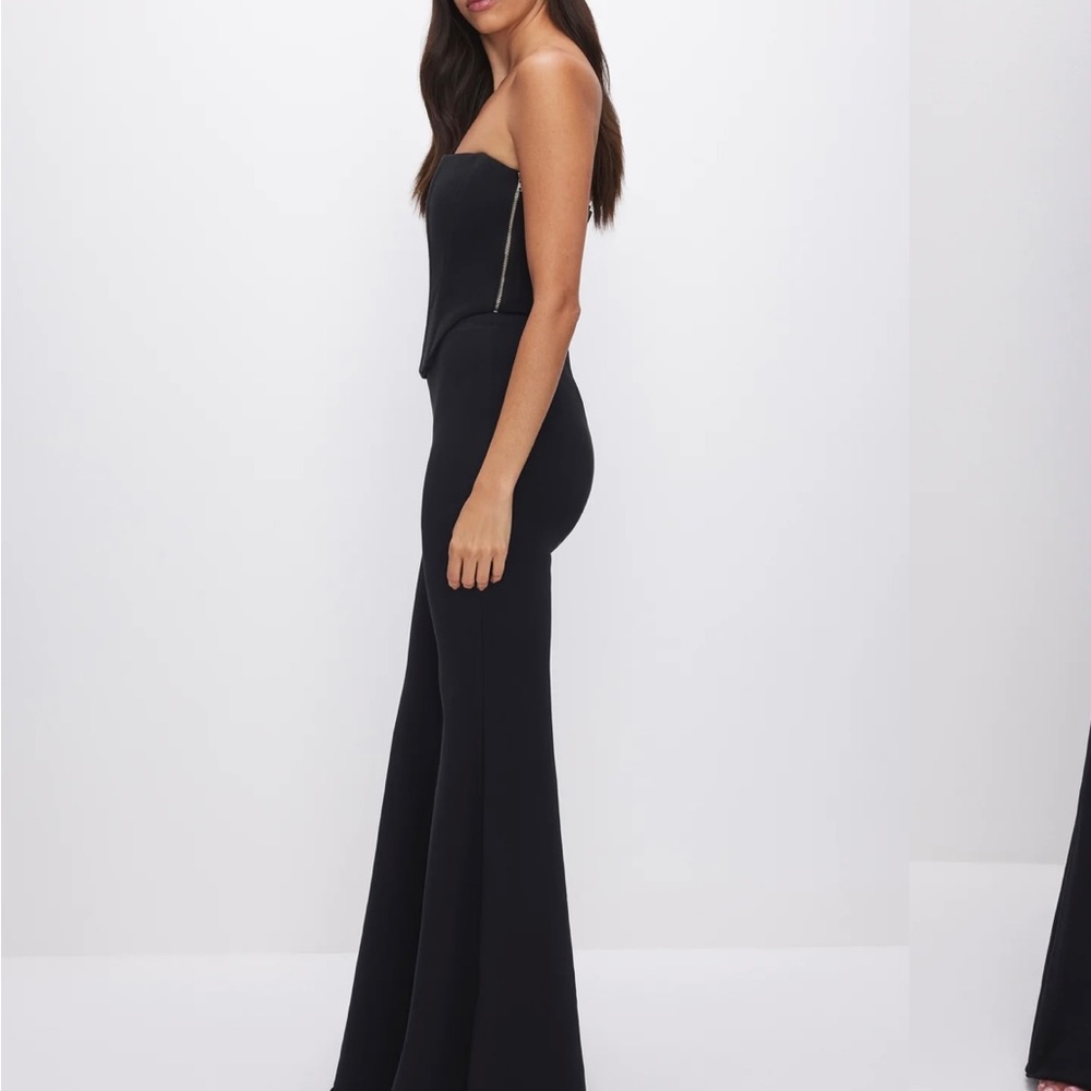 Good American Black Wide Leg Jumpsuit
